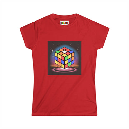Cube Portal  - Rubik's Cube Art Women's Softstyle T-Shirt