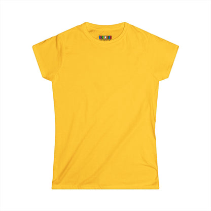 Women's Custom Personal Best  - Rubik's Cube Art  Softstyle T-Shirt