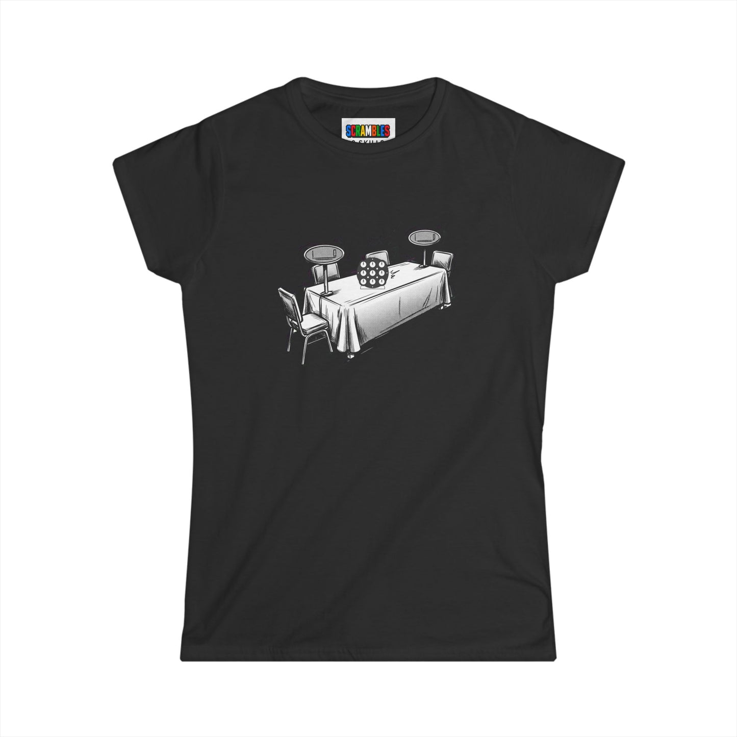 Clock Comp Day  - Rubik's Cube Art Women's Softstyle T-Shirt