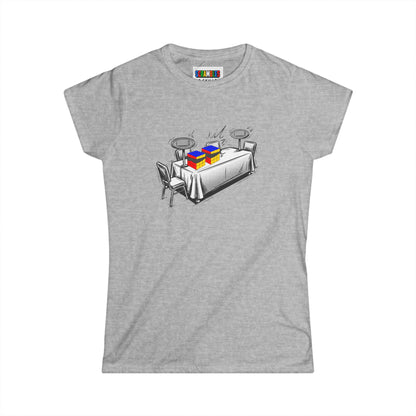 3x3 Multi Blind Comp Day  - Rubik's Cube Art Women's Softstyle T-Shirt