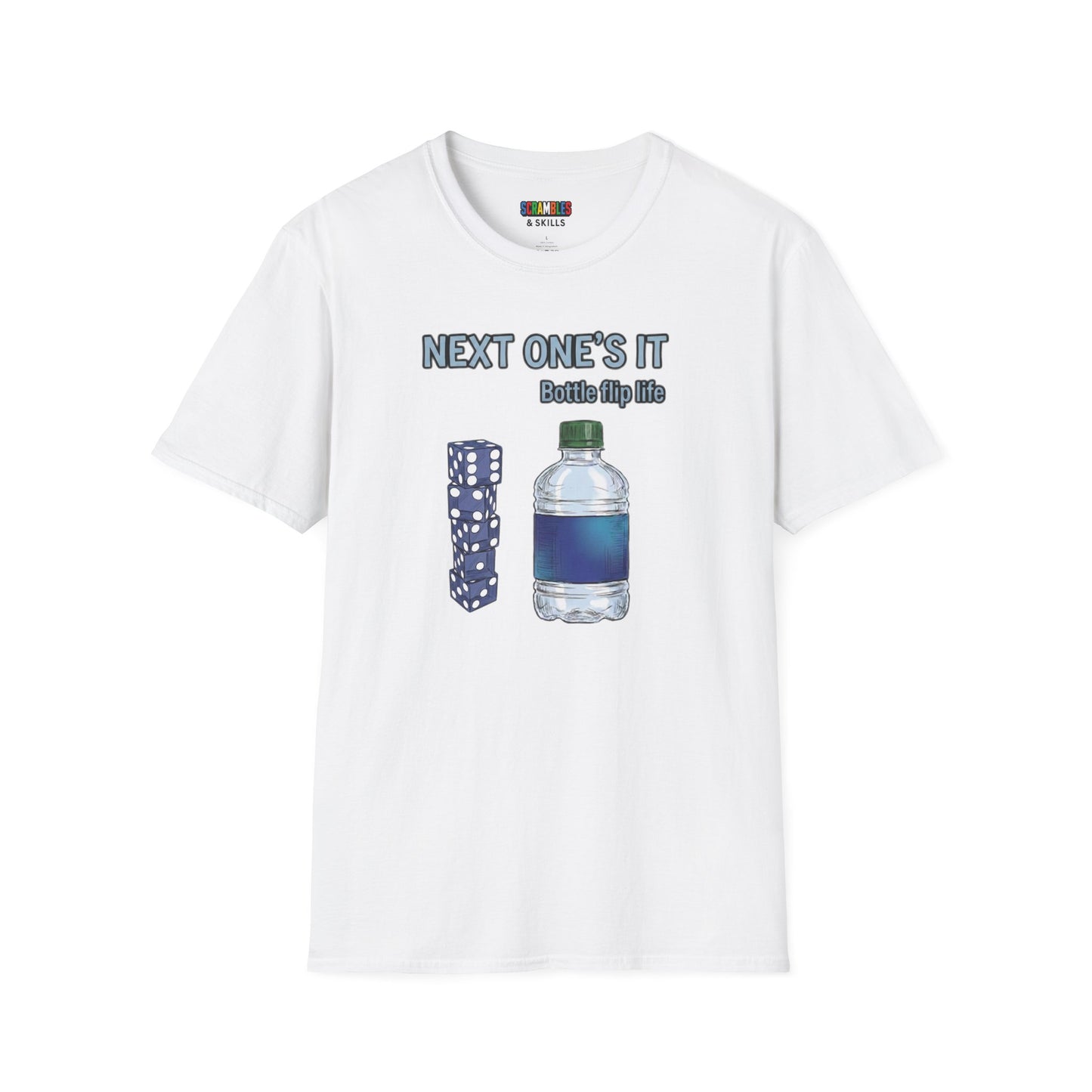 Next One's It Bottle Flip Art Unisex Graphic Softstyle T-Shirt