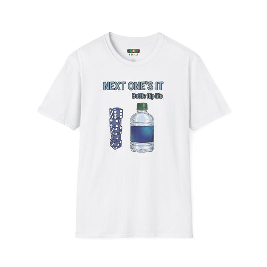 Next One's It Bottle Flip Art Unisex Graphic Softstyle T-Shirt