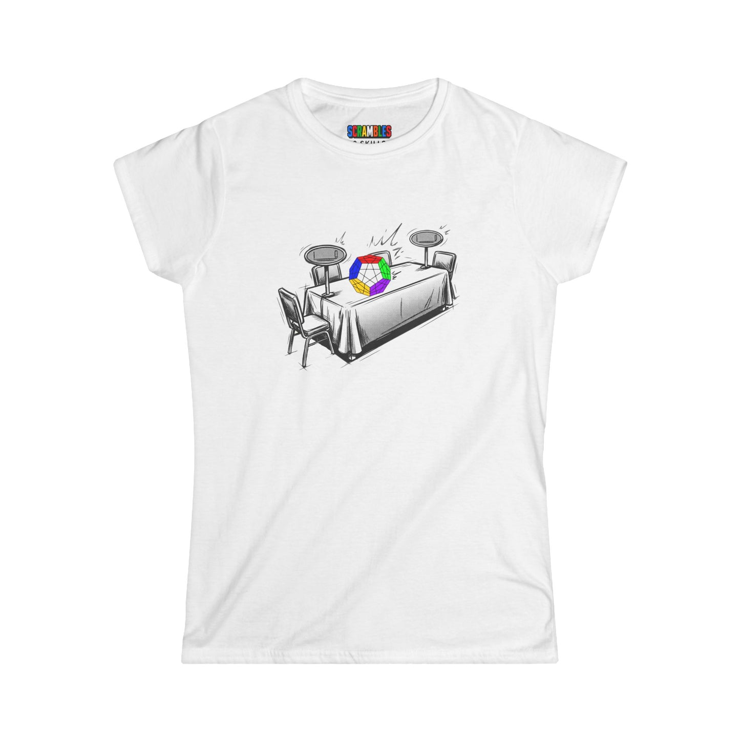 Megaminx Comp Day  - Rubik's Cube Art Women's Softstyle T-Shirt
