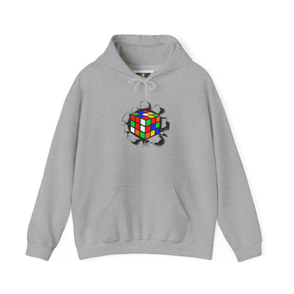 Crashing Out - Rubiks Cube Unisex Heavy Blend™ Hooded Sweatshirt