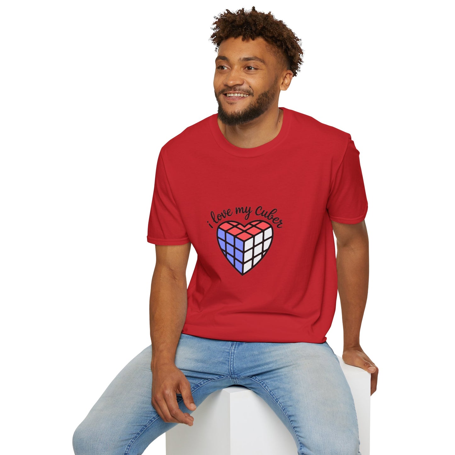 I Love My Cuber Unisex Graphic Softstyle T-Shirt
