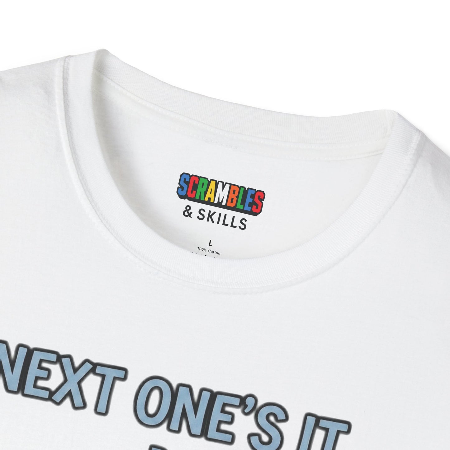 Next One's It Bottle Flip Art Unisex Graphic Softstyle T-Shirt