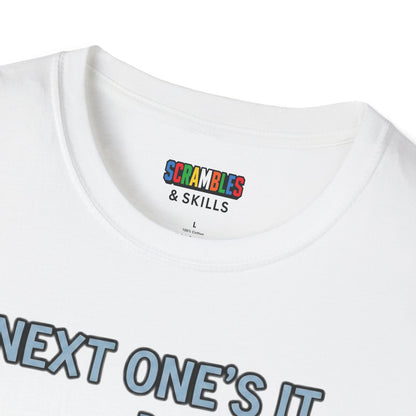 Next One's It Bottle Flip Art Unisex Graphic Softstyle T-Shirt