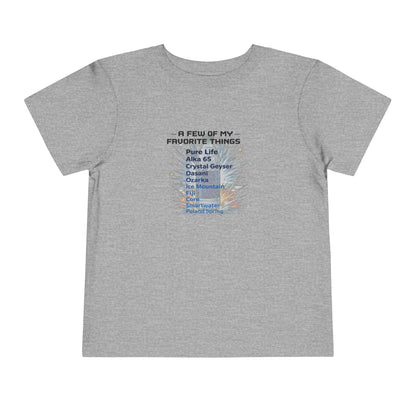 Favorite Things Bottle Flipping Toddler Short Sleeve T-Shirt