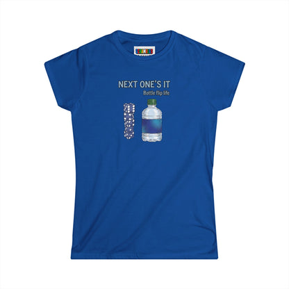 Next One's It Bottle Flip Art Women's Softstyle T-Shirt