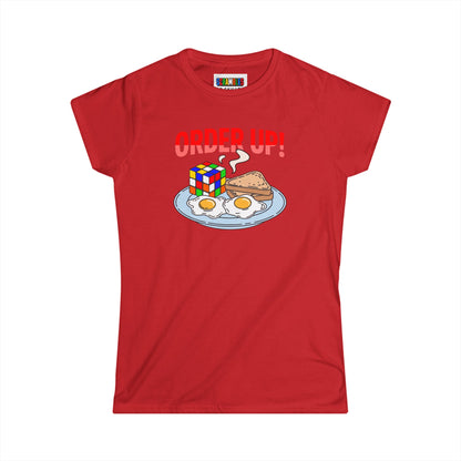 Rubiks' Cube Shirt - Order Up Women's Softstyle T-Shirt | Fun Cubing Tee