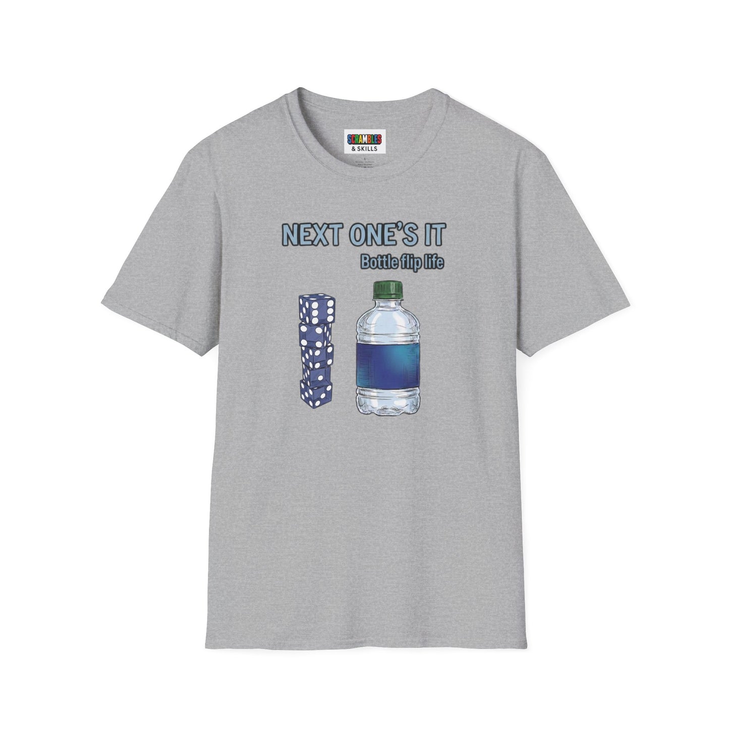 Next One's It Bottle Flip Art Unisex Graphic Softstyle T-Shirt