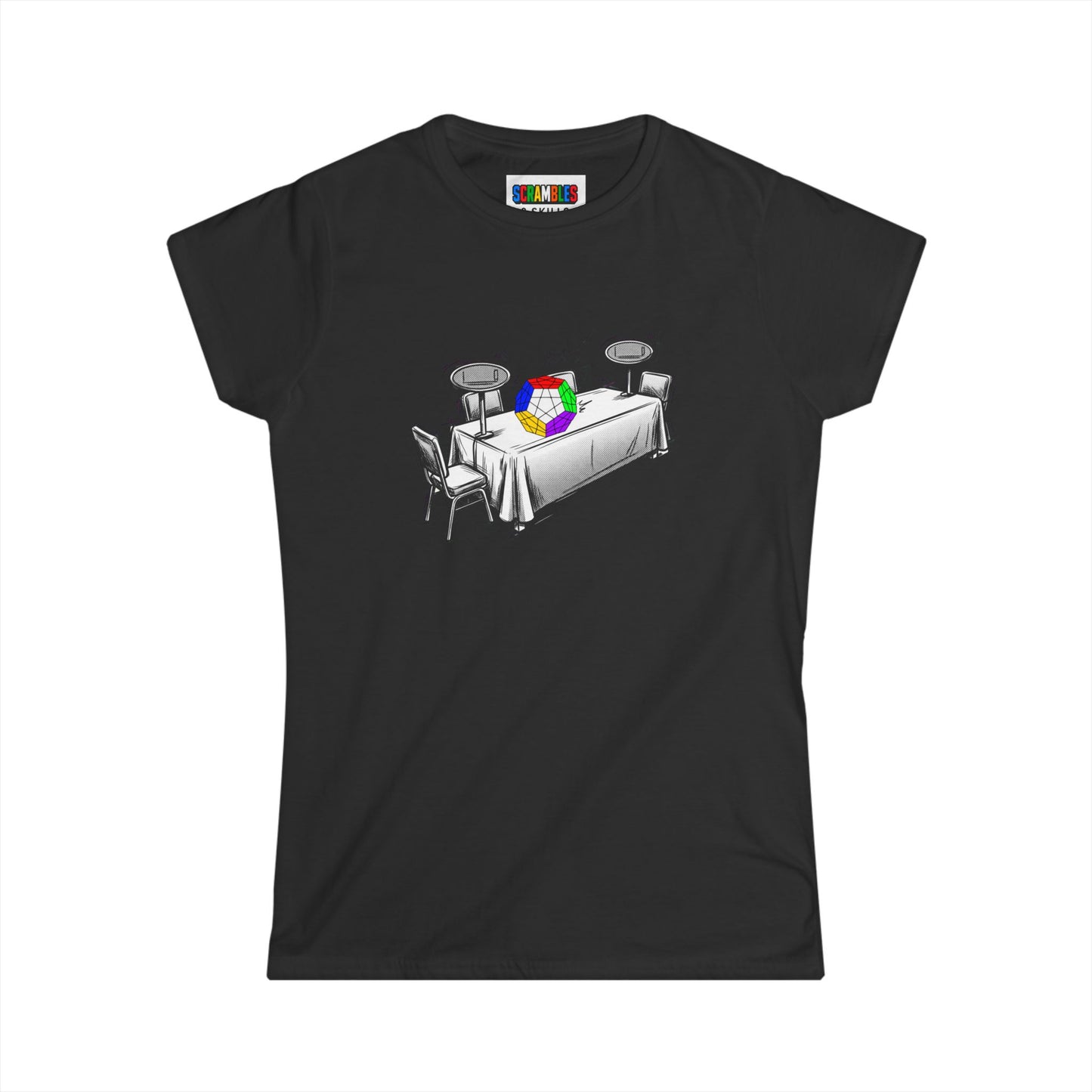 Megaminx Comp Day  - Rubik's Cube Art Women's Softstyle T-Shirt