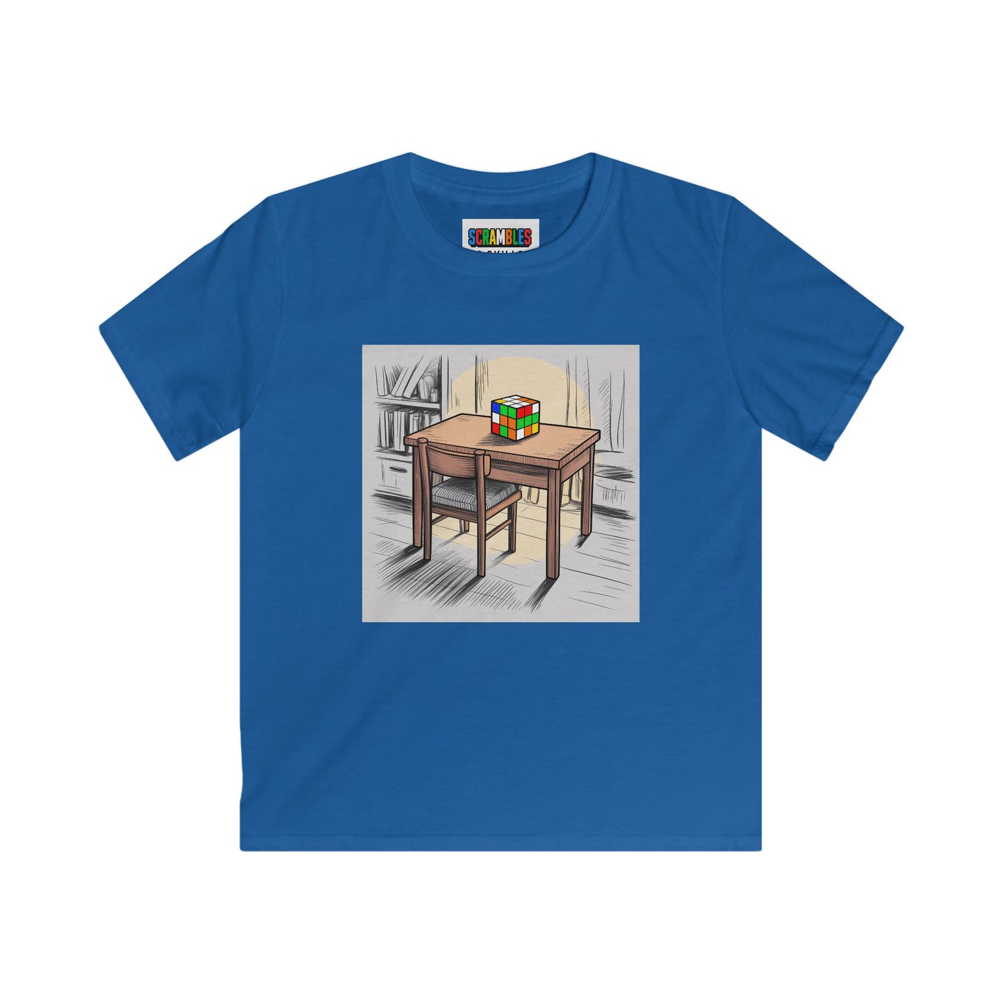 Late Night  - Rubik's Cube Art Kids Softstyle Tee