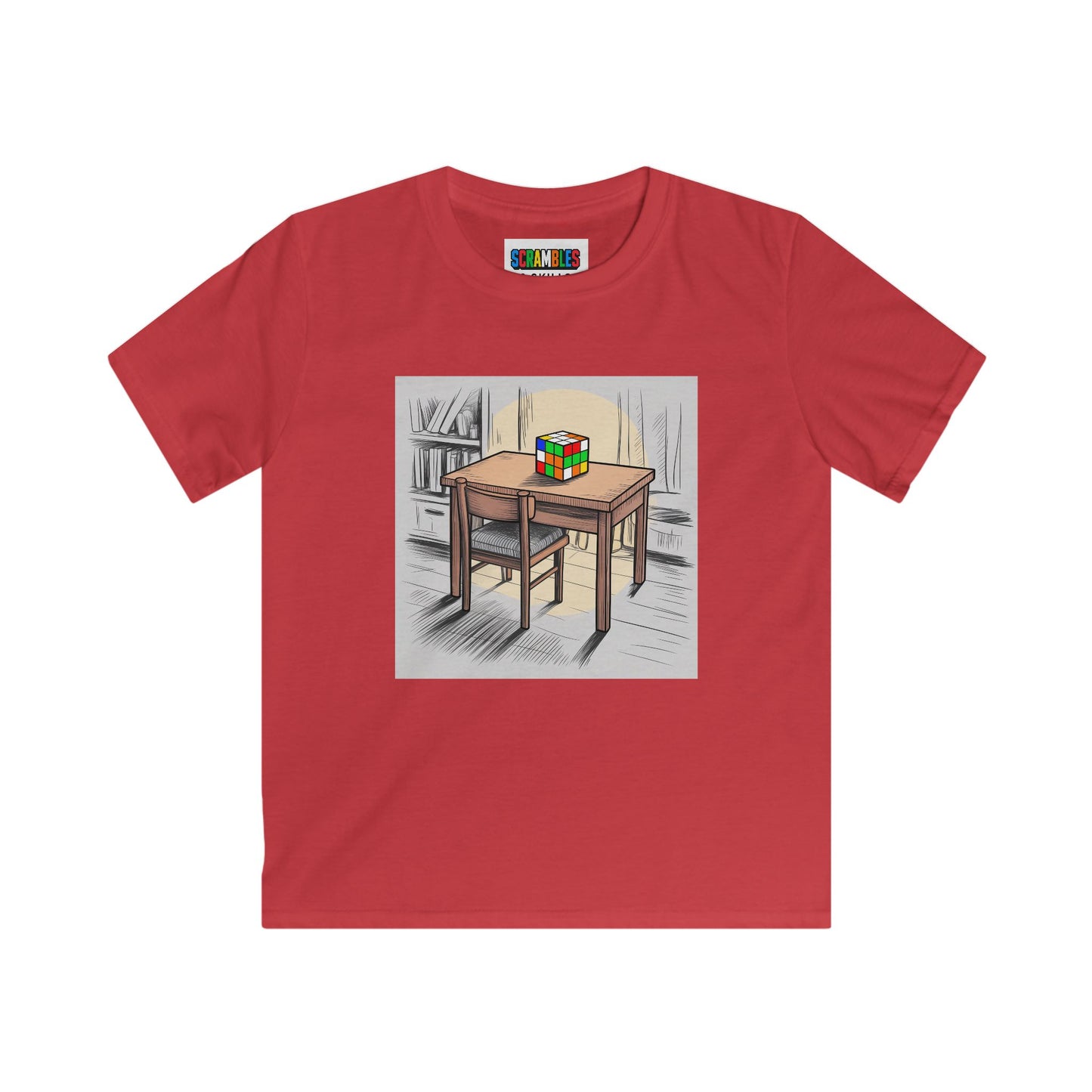 Late Night  - Rubik's Cube Art Kids Softstyle Tee