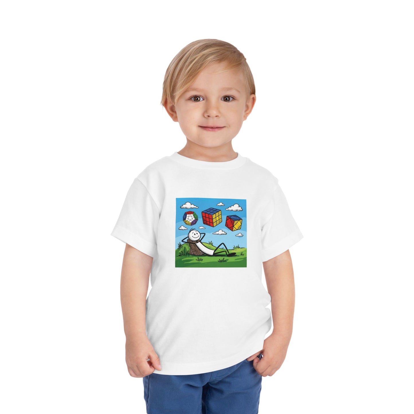 Daydream Solves - Rubik's Cube Art  Toddler Short Sleeve T-Shirt