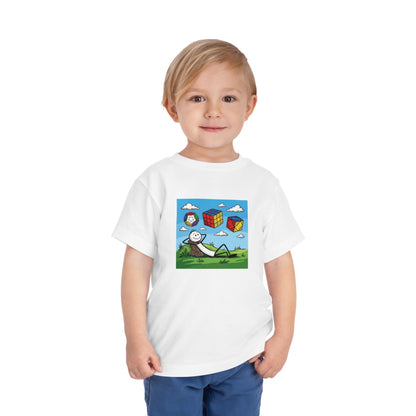 Daydream Solves - Rubik's Cube Art  Toddler Short Sleeve T-Shirt