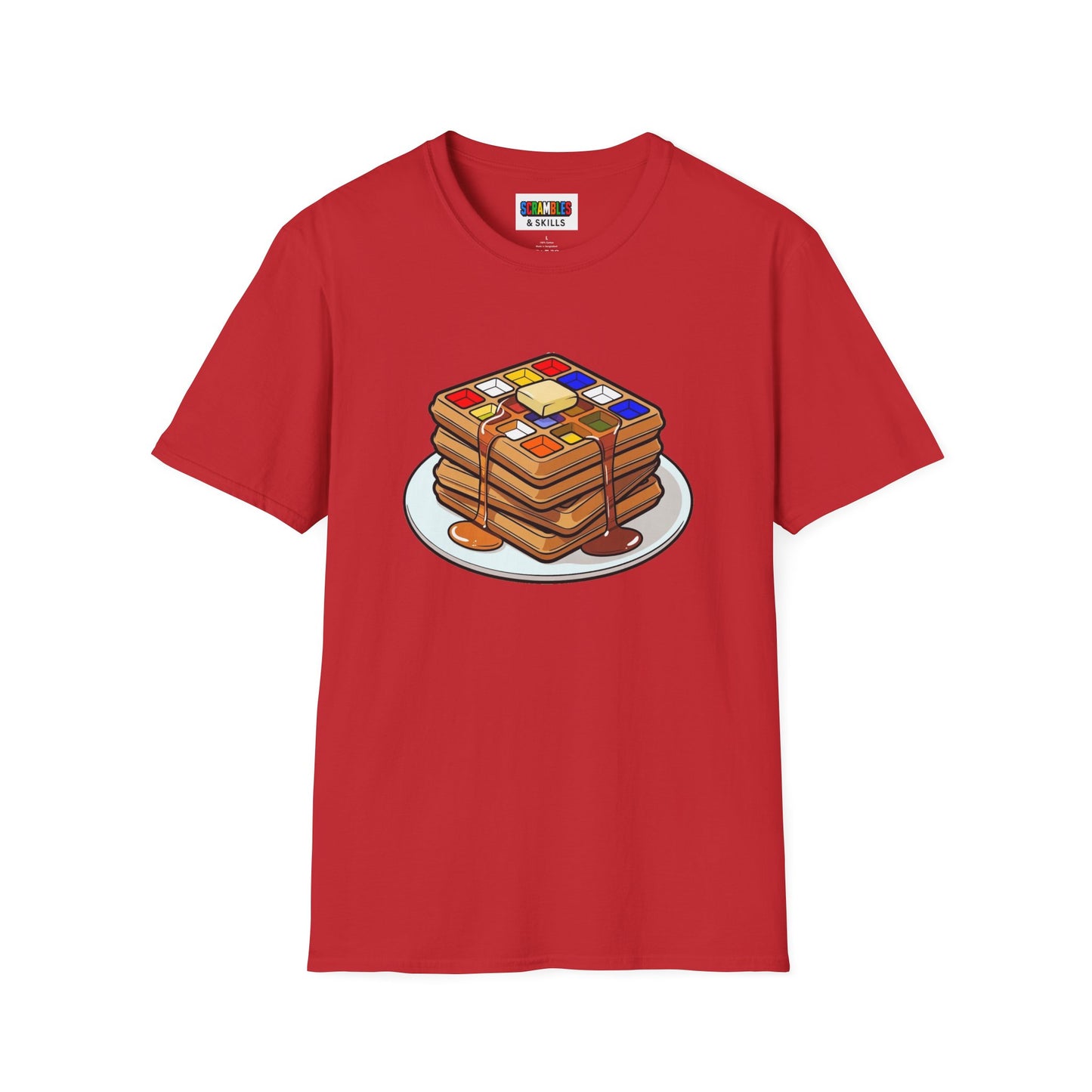 4x4 Waffles - Rubiks Cube Unisex Graphic Softstyle T-Shirt