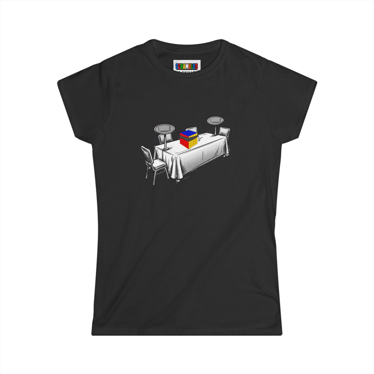 5x5 Blind Comp Day  - Rubik's Cube Art Women's Softstyle T-Shirt