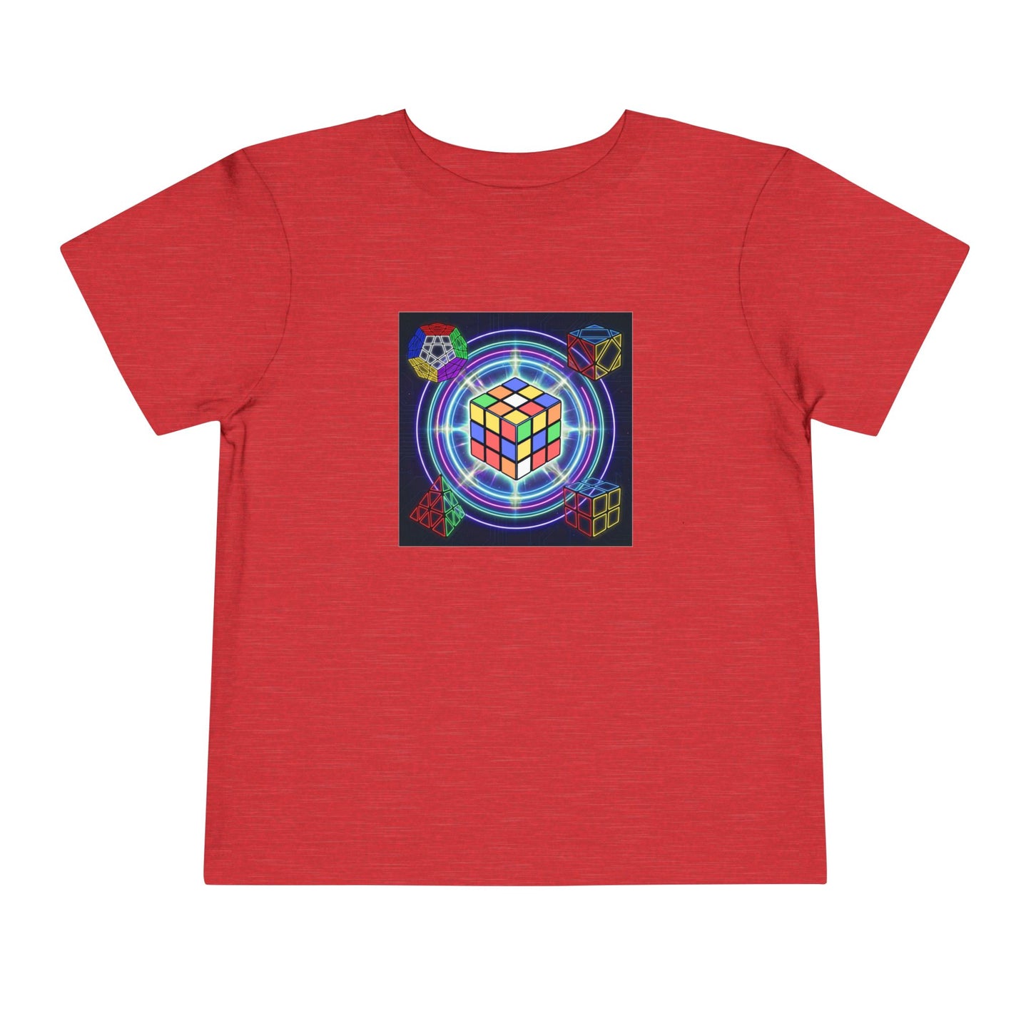 Cosmic Charge - Rubik's Cube Art  Toddler Short Sleeve T-Shirt