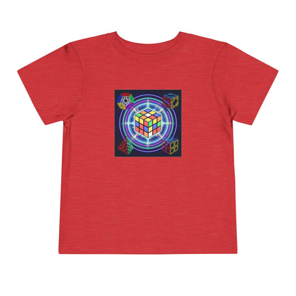 Cosmic Charge - Rubik's Cube Art  Toddler Short Sleeve T-Shirt