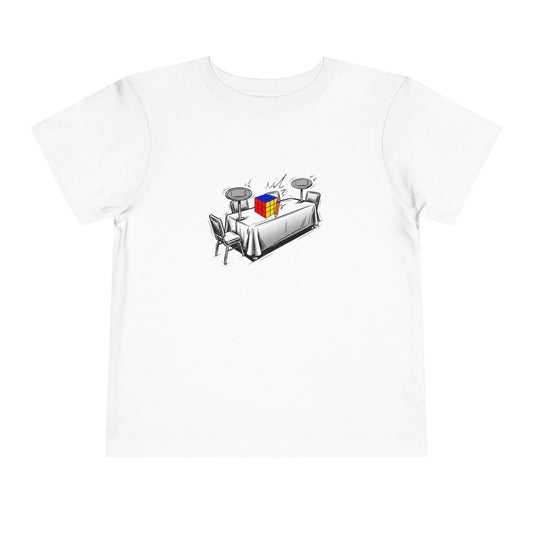 3x3 Fewest Moves Comp Day - Rubik's Cube Art  Toddler Short Sleeve T-Shirt