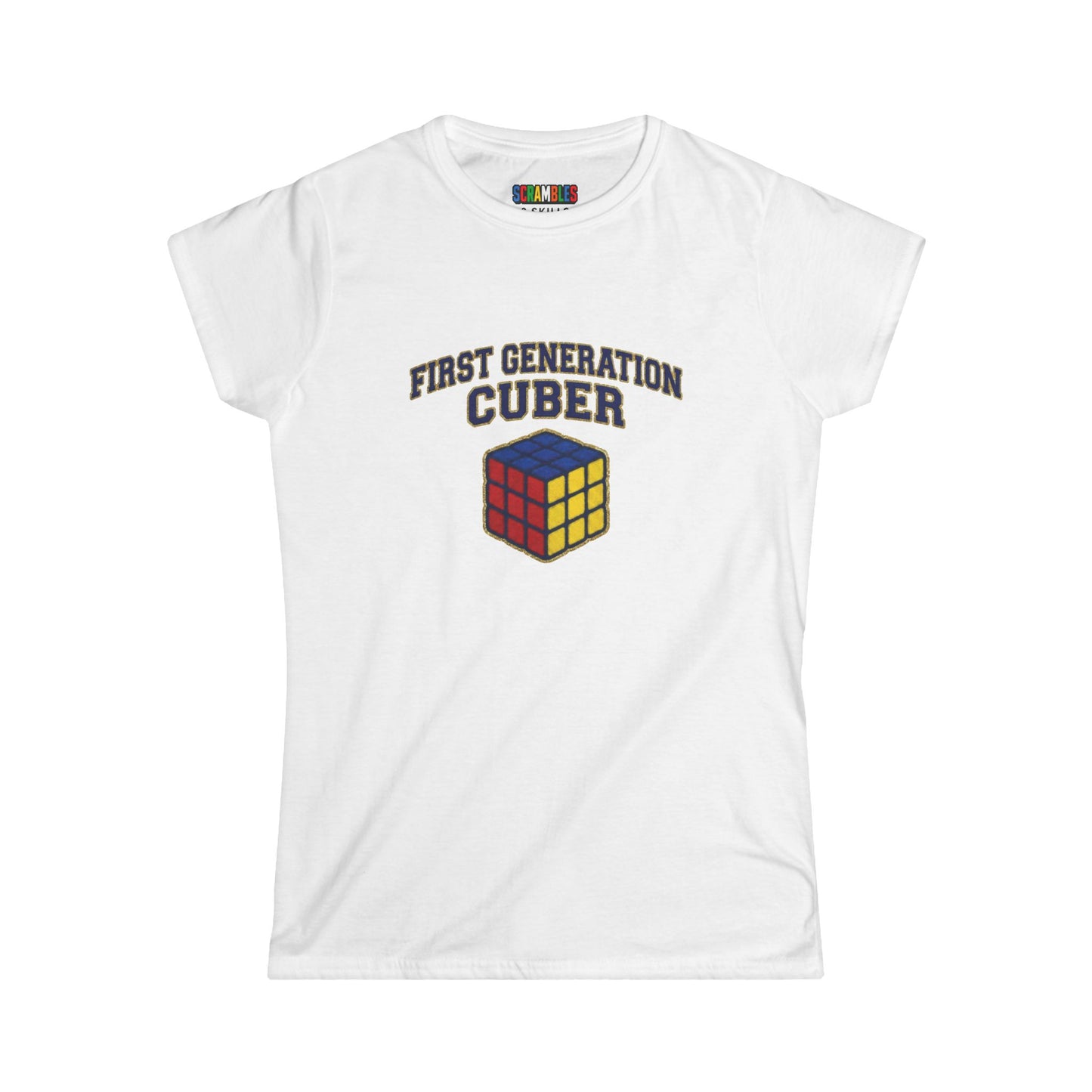 First Generation Cuber Rubiks Cube Art Women's Softstyle T-Shirt