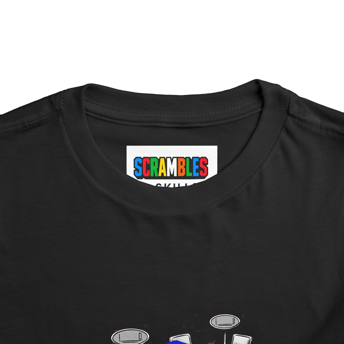 4x4 Blind Comp Day  - Rubik's Cube Art Toddler Short Sleeve T-Shirt