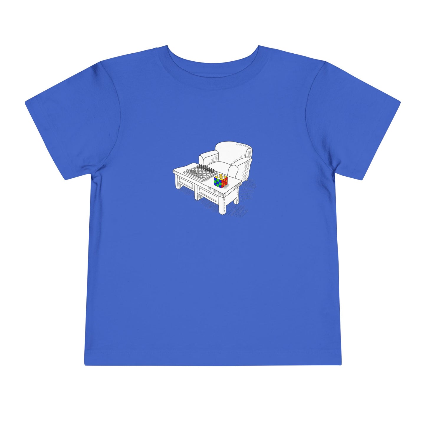 Chess and Checkered - Rubik's Cube Art  Toddler Short Sleeve T-Shirt
