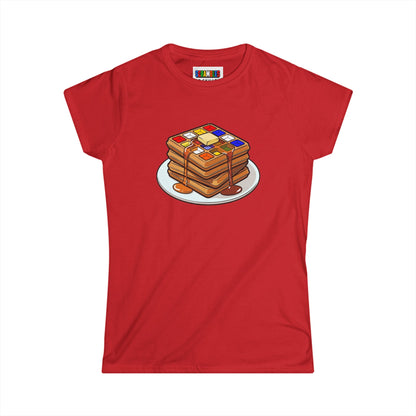 4x4 Waffles - Rubiks Cube  Women's Softstyle T-Shirt
