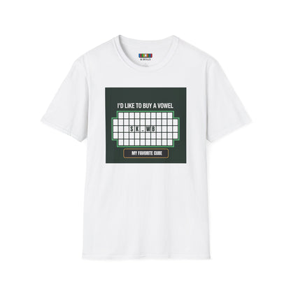Skewb - Vowel  Unisex Graphic Softstyle T-Shirt