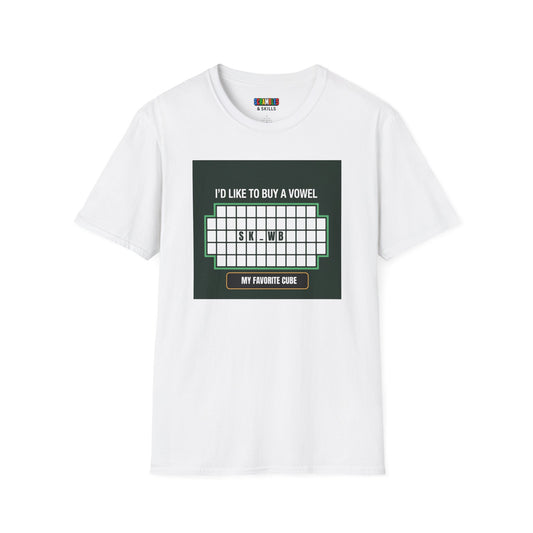 Skewb - Vowel  Unisex Graphic Softstyle T-Shirt