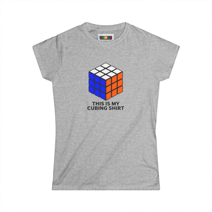 This Is My Cubing Shirt Women's Softstyle T-Shirt