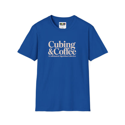 ⚡ Express - Coffee & Cubing Unisex Rubik's Cube Art Graphic Softstyle T-Shirt