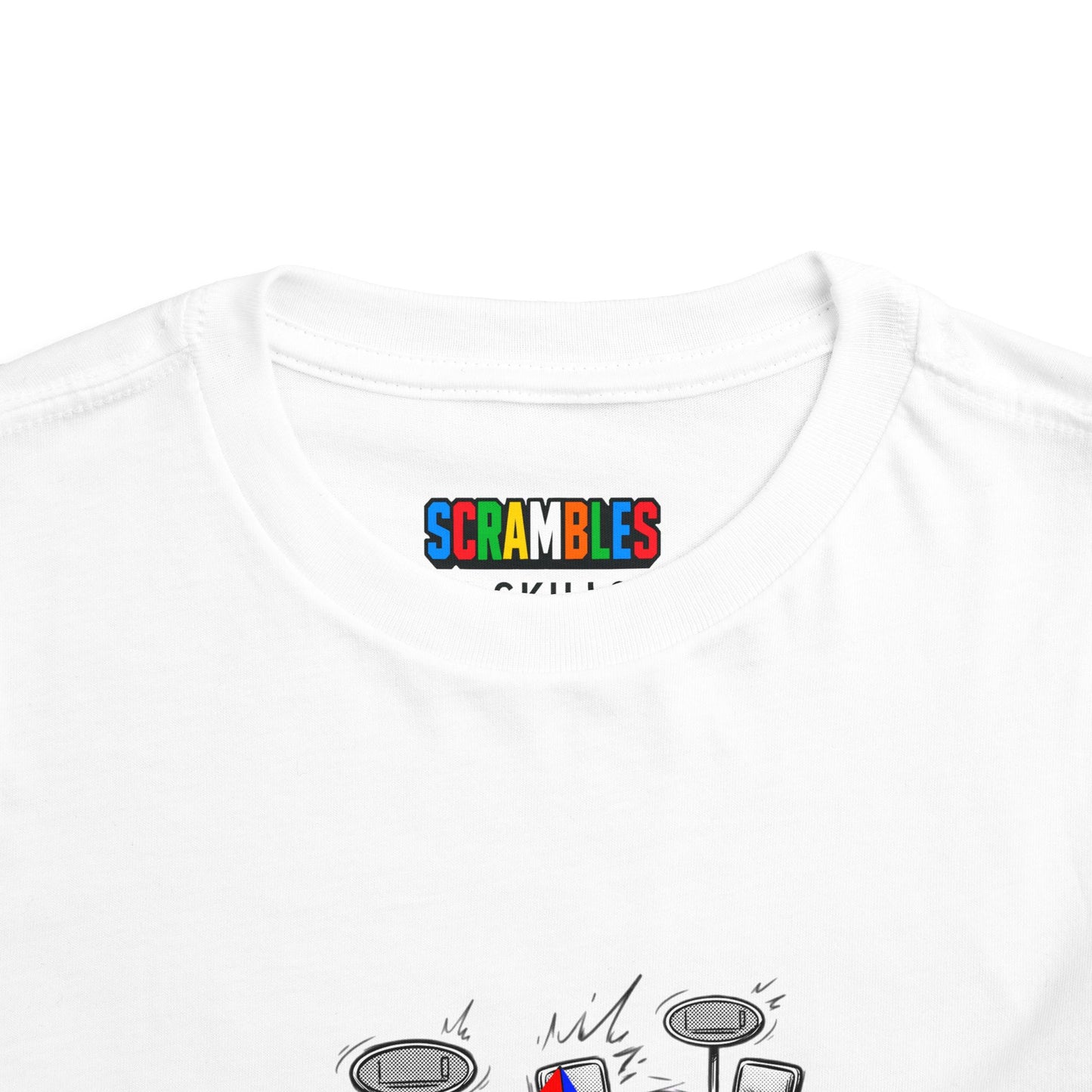 Pyraminx Comp Day - Rubik's Cube Art  Toddler Short Sleeve T-Shirt