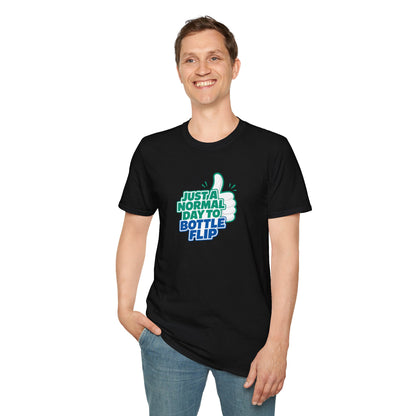 Just a Normal Day to Bottle Flip Unisex Graphic Softstyle T-Shirt