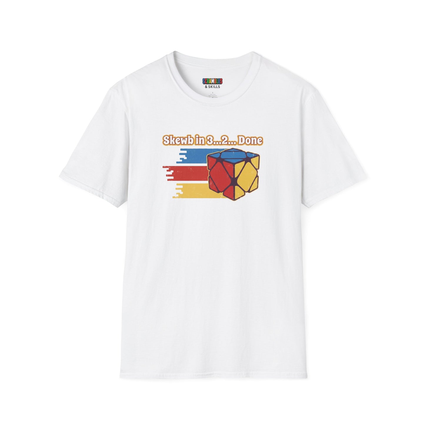 Skewb Done Rubiks Cube Art Unisex Graphic Softstyle T-Shirt