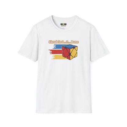 Skewb Done Rubiks Cube Art Unisex Graphic Softstyle T-Shirt