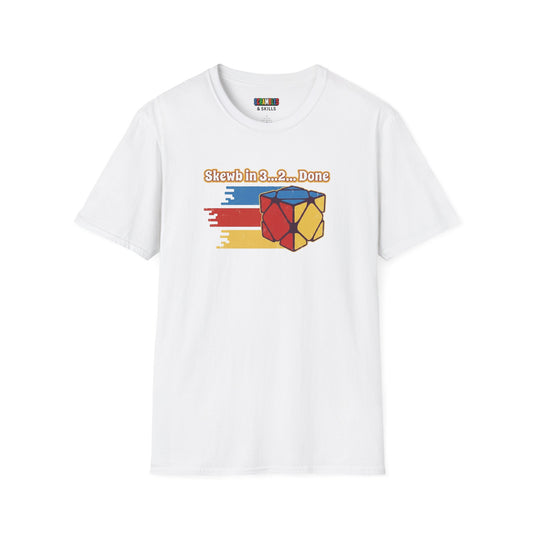 Skewb Done Rubiks Cube Art Unisex Graphic Softstyle T-Shirt