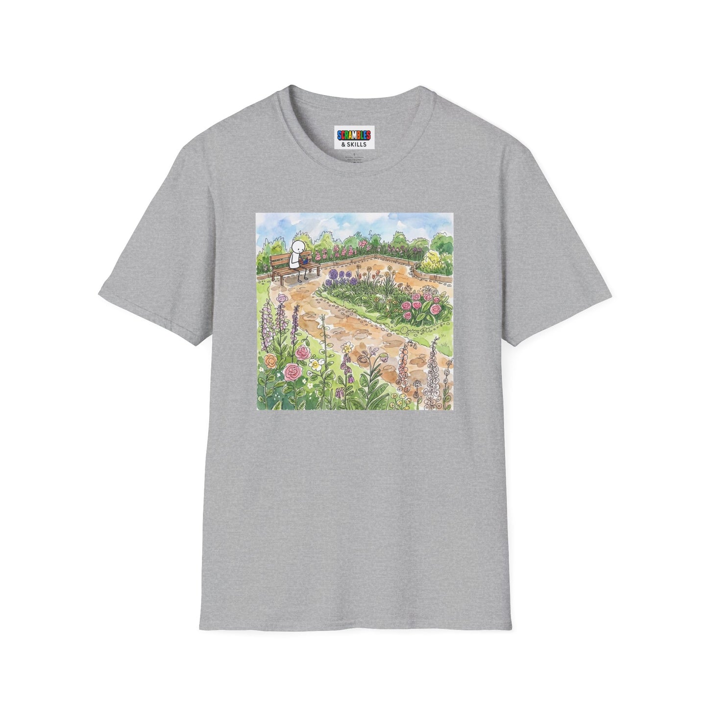 Garden Watercolor Unisex Graphic Softstyle T-Shirt
