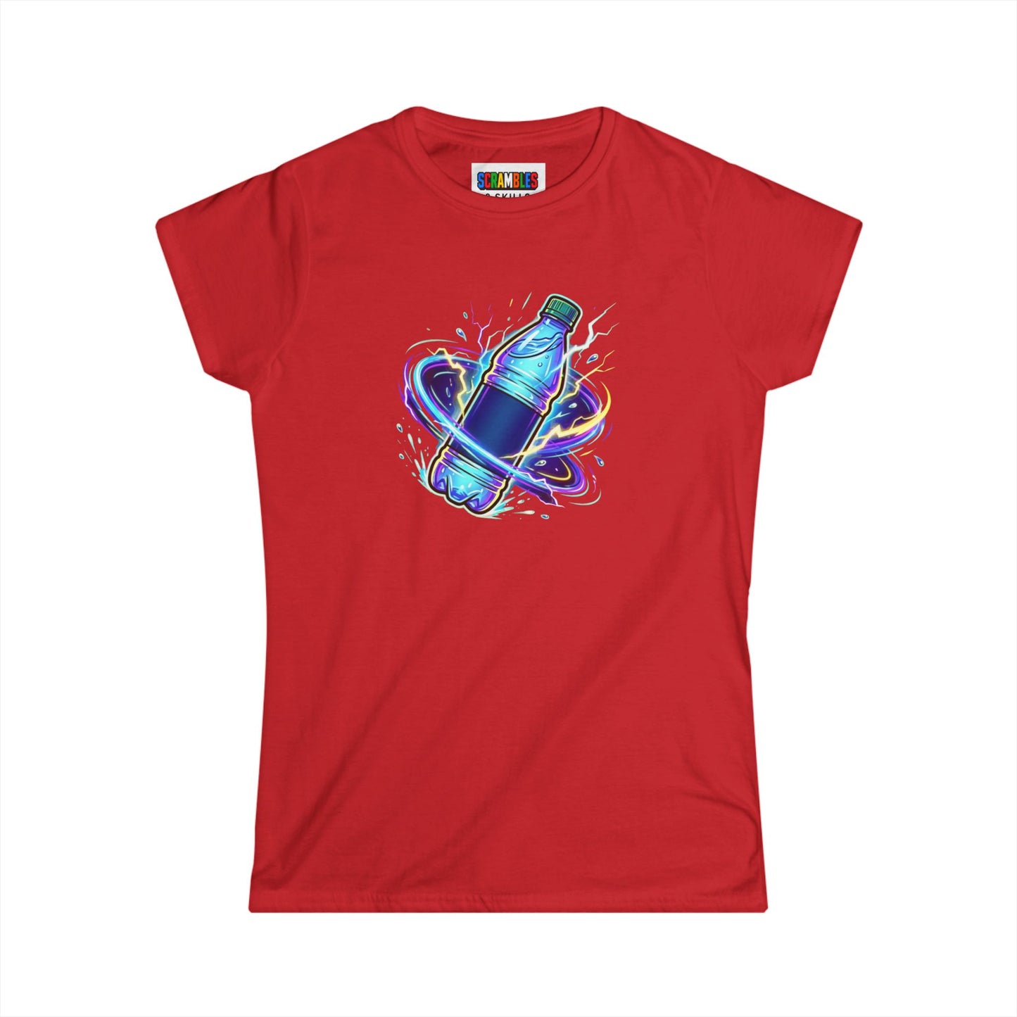 Electric Flip - Trick Shot Art  Women's Softstyle T-Shirt