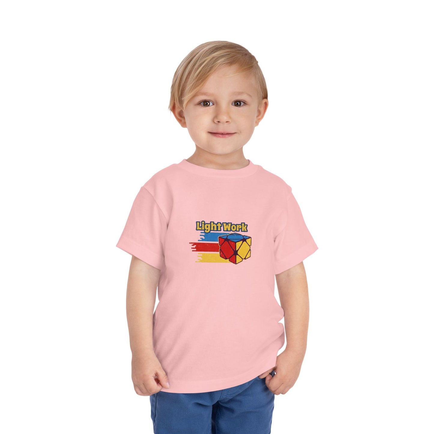 Skewb Light Work Rubiks Cube Art Toddler Short Sleeve T-Shirt