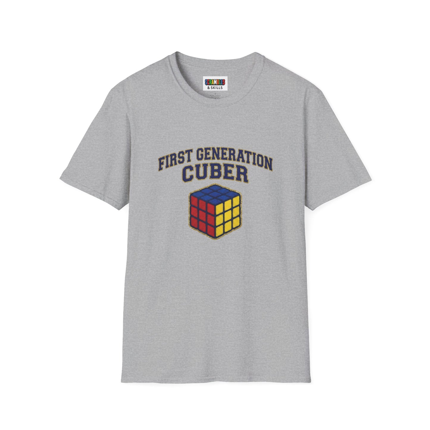 First Generation Cuber Rubiks Cube Art Unisex Graphic Softstyle T-Shirt