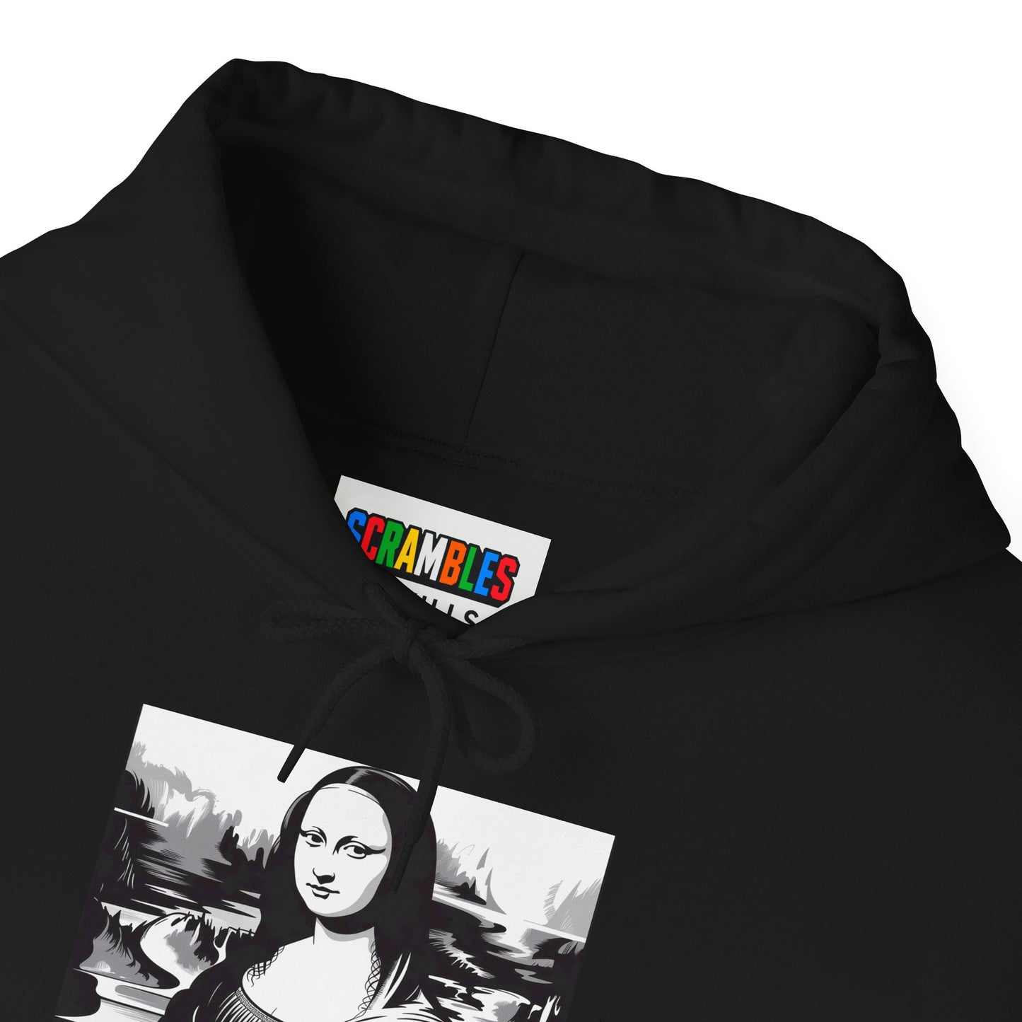 Mona Lisa Art  - Rubik's Cube Art Unisex Heavy Blend™ Hooded Sweatshirt