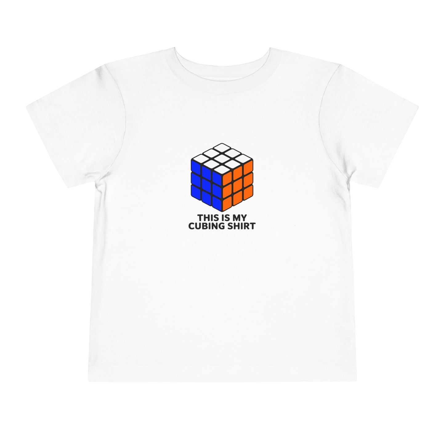 This Is My Cubing Shirt  - Rubik's Cube Art Toddler Short Sleeve T-Shirt