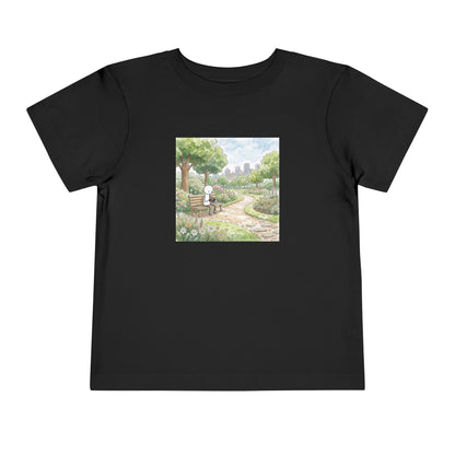 City Park - Rubik's Cube Art  Watercolor Toddler Short Sleeve T-Shirt