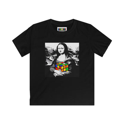 Mona Lisa Art  - Rubik's Cube Art Kids Softstyle Tee