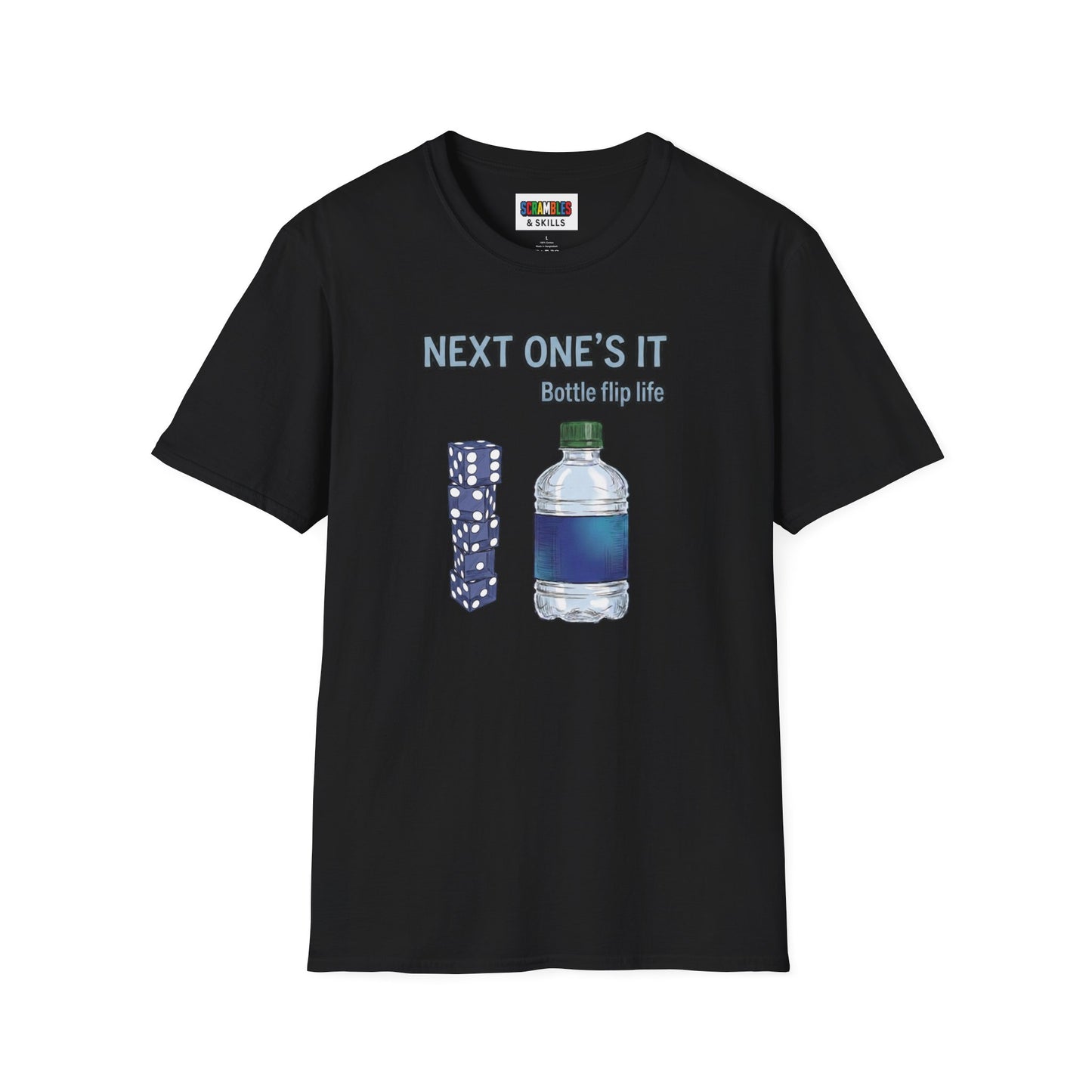 Next One's It Bottle Flip Art Unisex Graphic Softstyle T-Shirt
