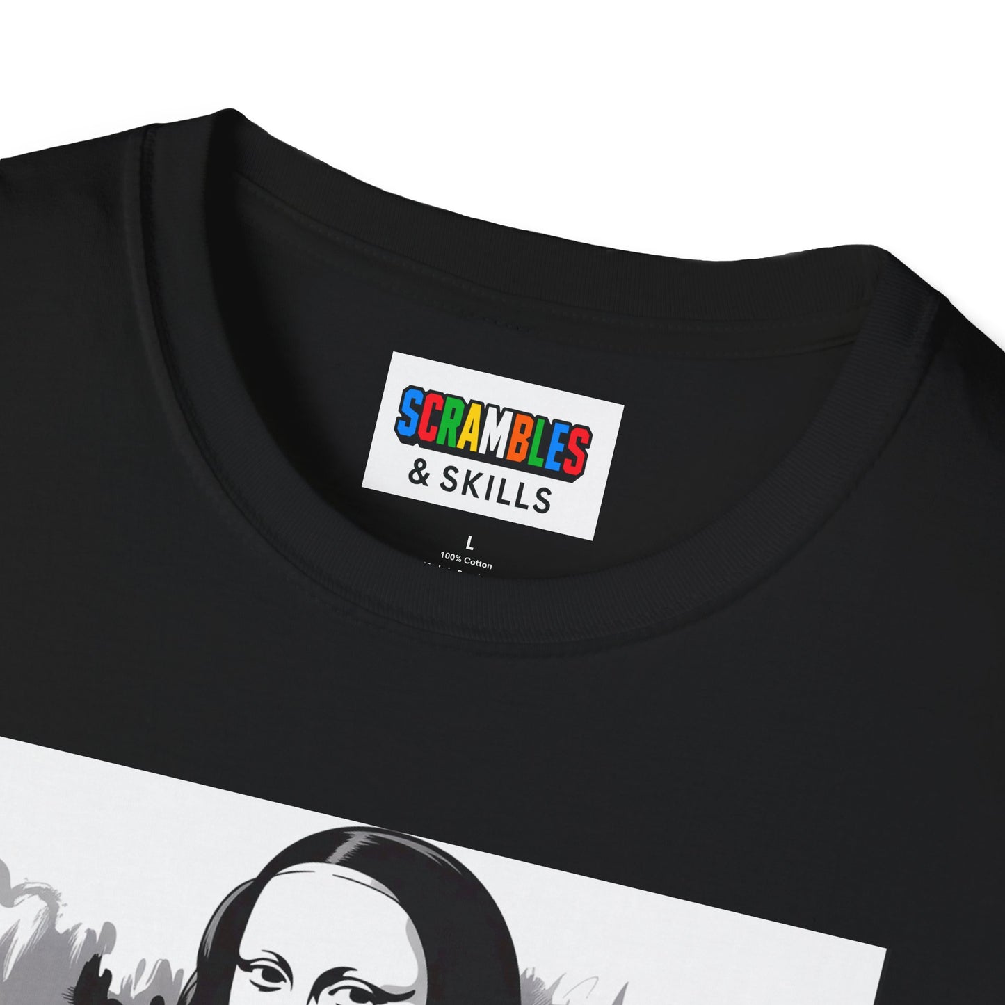 Mona Lisa Art  - Rubik's Cube Art Unisex Graphic Softstyle T-Shirt