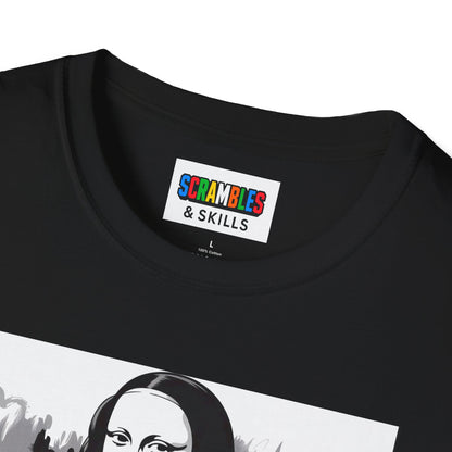 Mona Lisa Art  - Rubik's Cube Art Unisex Graphic Softstyle T-Shirt