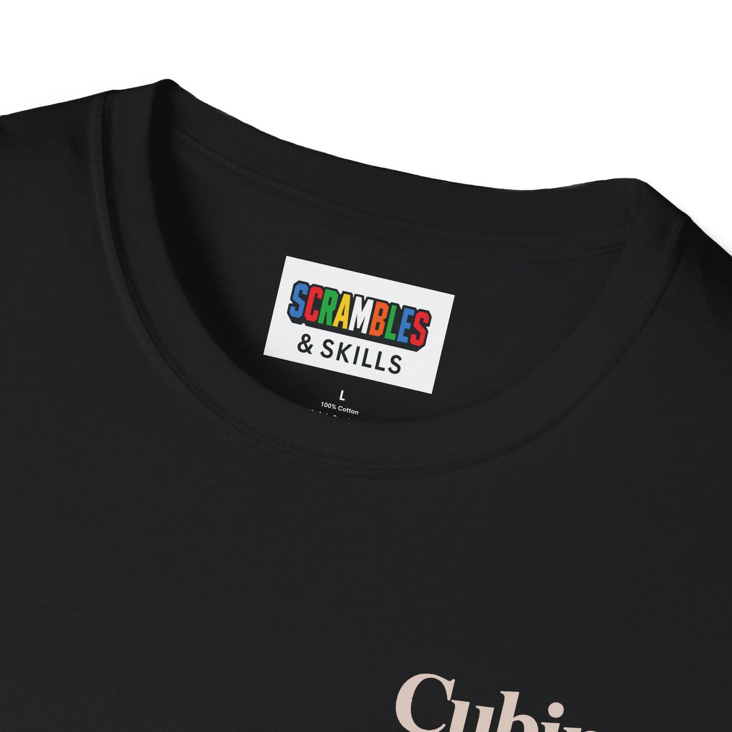 Cubing & Coffee (Subtle) Rubik's Cube Art Unisex Graphic Softstyle T-Shirt